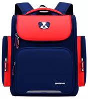 Школьный рюкзак для подростков синий/красный