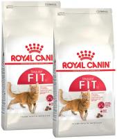 ROYAL CANIN FIT 32 для активных взрослых кошек (0,2 + 0,2 кг)