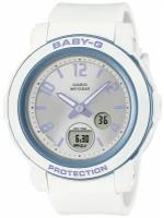 Наручные часы CASIO Baby-G, белый, серебряный