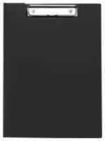 OfficeSpace Папка-планшет с зажимом OfficeSpace А4, пластик, черный, 8 шт