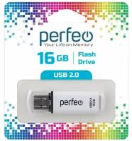 Флеш-диск Perfeo USB 16GB C13 White PF-C13W016