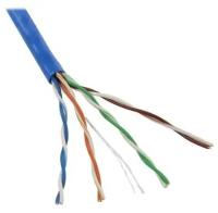 5bites Кабель Кабель US5505-100A-BL UTP SOLID 5E 24AWG CCA PVC BLUE 100M