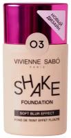 Vivienne Sabo Тональный крем с натуральным блюр эффектом /Soft blur foundation/Fond de teint effet floute "Shakefoundation"тон 03