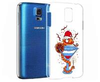 Чехол задняя-панель-накладка-бампер MyPads змейка для Samsung Galaxy S5 SM-G900H/G900F противоударный