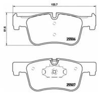 BREMBO P06070 (0252550618 / 0834179 / 121503) колодки тормозные дисковые BMW (БМВ): 1 10-, 1 11-, 3 11-, 3 gran turismo 13-