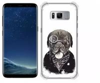 Чехол задняя-панель-накладка-бампер MyPads солидный песик для Samsung Galaxy S8 SM-G9500 противоударный