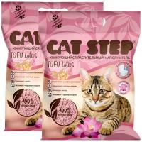 CAT STEP TOFU LOTUS наполнитель комкующийся для туалета кошек (12 + 12 л)