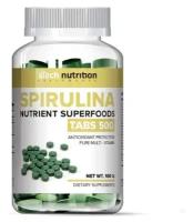 SPIRULINA SUPERFOODS («спирулина»), aTech nutrition, в таблетках, 100гр