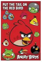 Игра подвижная, с наклейками Angry Birds