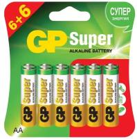 Батарейка GP Super Alkaline AA, в упаковке: 12 шт