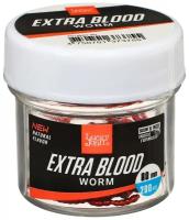 Насадки искусственные съедобные Lucky John Pro Series Extra Blood Worm мотыль 200 шт