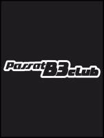 Наклейка на авто "Passat b3 club" 20х3см