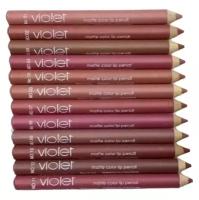 Violet Набор карандашей для губ matte color lip pencil