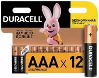 Батарейка тип AAA DURACELL LR03 BASIC уп 12 шт