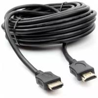 Кабель HDMI Cablexpert, 10м, v2.0, 19M/19M, серия Light, черный, позол. разъемы, экран