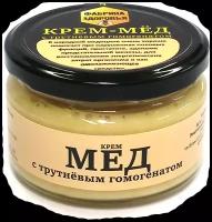 Крем-мёд с трутневым гомогенатом + Фабрика здоровья + Пчелиные шедевры Башкирии / 300 гр