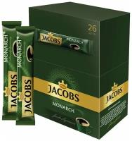 Кофе растворимый JACOBS "Monarch", сублимированный, 26 пакетиков по 1,8 г