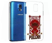 Чехол задняя-панель-накладка-бампер MyPads хоккей россия для Samsung Galaxy S5 SM-G900H/G900F противоударный