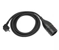 1161830030 Brennenstuhl удлинитель-переноска Quality Plastic Extension Cable,5м., 1 роз.,черный