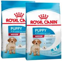 ROYAL CANIN MEDIUM PUPPY для щенков средних пород (14 + 14 кг)