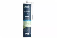 BOSTIK BASIC SILICONE A герметик силиконовый универсальный, белый (280мл)