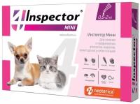 Капли на холку Inspector mini для кошек и собак 0,5-2 кг, от внешних и внутренних паразитов, 0,4 мл