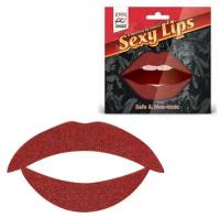 Татуировка для губ, яркий образ для вечеринки Erotic Fantasy Lip Tattoo Sexy Lips Красный блеск