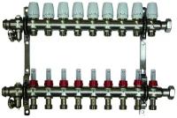 Коллекторная группа 1" х 3/4 с расходомером - 9 контуров Millennium