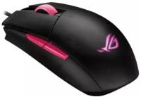 Мышь проводная ASUS ROG Strix Impact II Electro Punk, RGB подсветка, 6200dpi, Розовый/Черный 90MP01U0-BMUA00