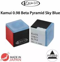 Мел для бильярда Kamui 0.98 Beta Pyramid Sky Blue, синий, 1 шт