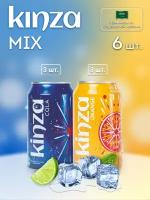 MIX газированных напитков KINZA cola/orange