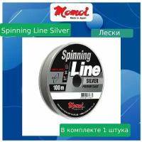 Монофильная леска для рыбалки Momoi Spinning Line Silver 0,33 мм, 12,0 кг, 150 м, серебряная, 1 штука