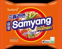 Лапша быстрого приготовления Samyang Ramen/ Самянг со вкусом говядины 120 г. (Корея)