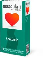 Презервативы Masculan Anatomic №10, со специальной канавкой анатомической формы, 10 шт