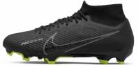 Футбольные бутсы Nike ZOOM SUPERFLY 9 ACADEMY FG/MG черные 9Y