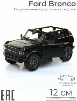 Металлическая машинка игрушка для мальчика Ford Bronco, черный / Машина инерционная коллекционная Форд Бронко