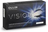 Набор VISION для окрашивания бровей и ресниц OLLIN PROFESSIONAL иссиня-черный 2*20 мл