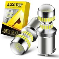 Светодиодная лампа с линзой AUXITO 1156 P21W цоколь BA15S 2шт Canbus Белый свет LED автомобильная