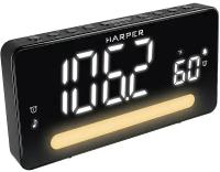 Радиобудильник Harper HCLK-5030 black - white led