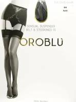 Чулки Oroblu Kit Deborah, 15 den, размер 1-2, черный