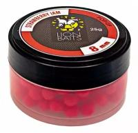 Бойлы плавающие Lion Baits Strawberry Jam 8мм 25 г (Клубничный джем)