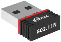 USB WI-FI Адаптер RITMIX RWA-120 2.4ГГц,IEEE802.11b/g/n,ск.до 150Мбит/с.Чипсет RealTek RTL8188. Встр.антенна.Нано-размер