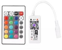 Новая версия Умный WIFI + РФ контроллер для светодиодной RGB ленты для Алисы, с пультом ДУ и батарейкой в комплекте