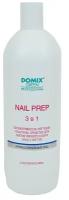 Обезжириватель для ногтей Domix Green Professional Nail Prep 3 в 1, снятие липкого слоя и лака, 1 л