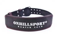 ONHILLSPORT Пояс атлетический 60/100 мм, пряжка, однослойный, XXL (100-120 см)