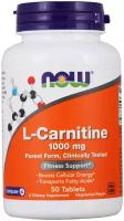 NOW L-Carnitine Tartrate 1000 мг 50 таблеток