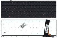 Клавиатура для ноутбука Asus 0KNB0-6120US00 черная с подсветкой, красные клавиши