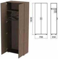 Шкаф для одежды Канц, 700x350x1830 мм, цвет венге (комплект) шт