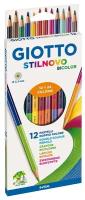Набор карандашей цветных Giotto Stilnovo Bicolor, двусторонние, 3.3 мм, картонная коробка 24 цвета