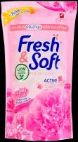 LION THAILAND Fresh&Soft Кондиционер для белья парфюмированный Сладкий Поцелуй 500 мл